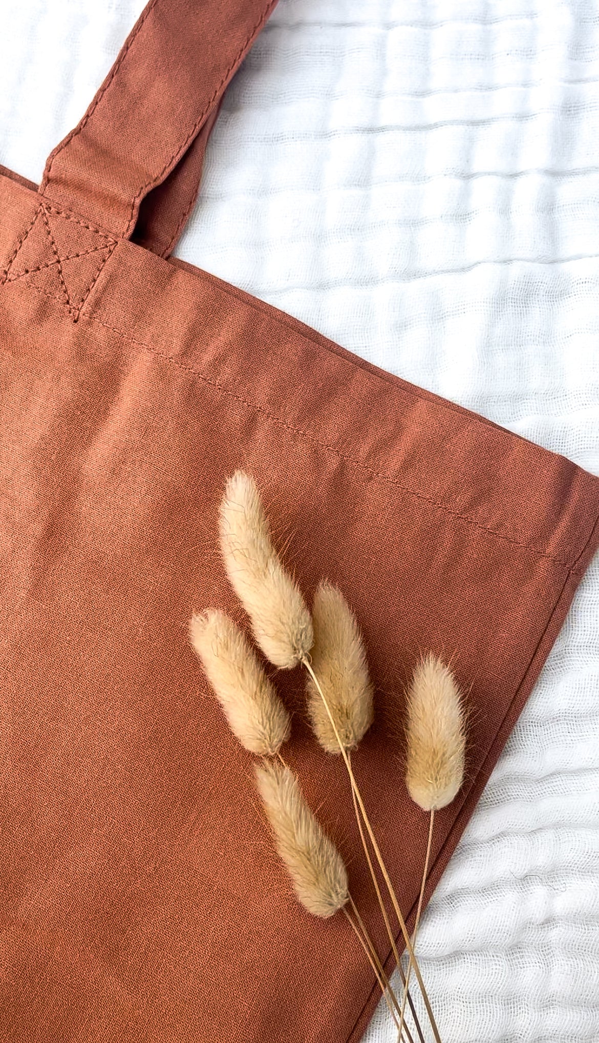 Tote-bag coton Bio - Brique