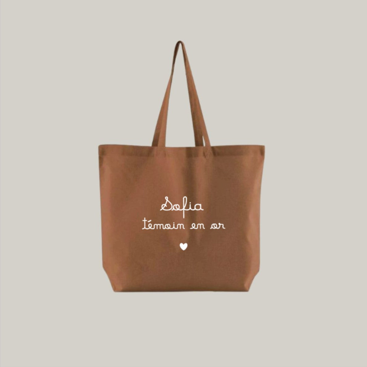 Tote-bag coton Bio - Brique