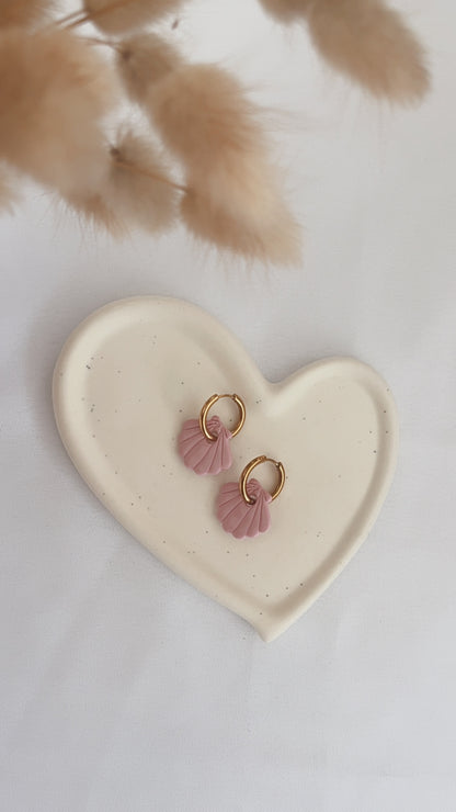 Boucles d'oreilles Raiatea - Coquillage - Rose clair