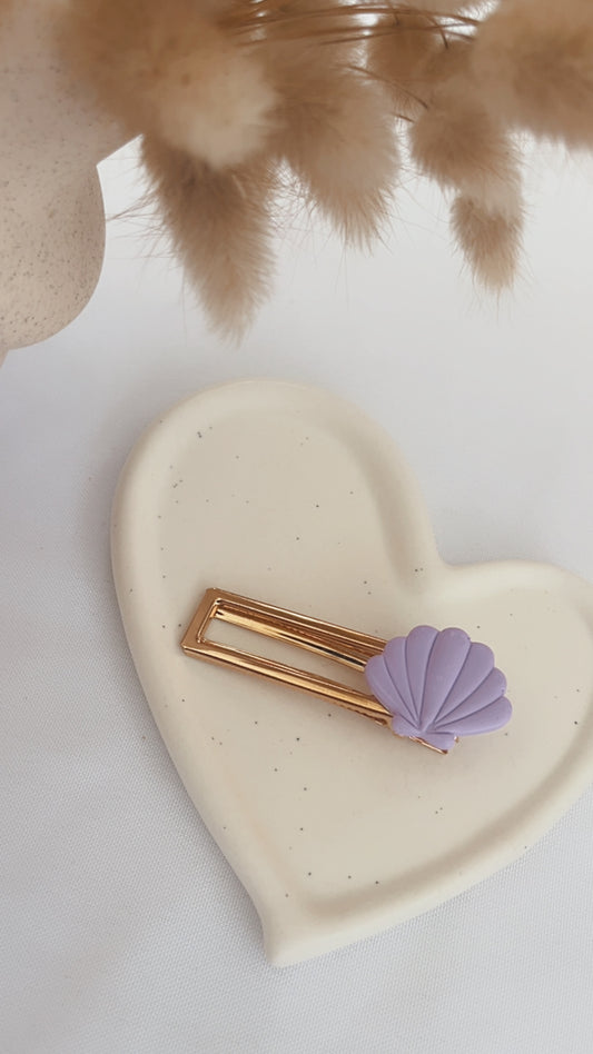 Barrette Coquillage - Lilas