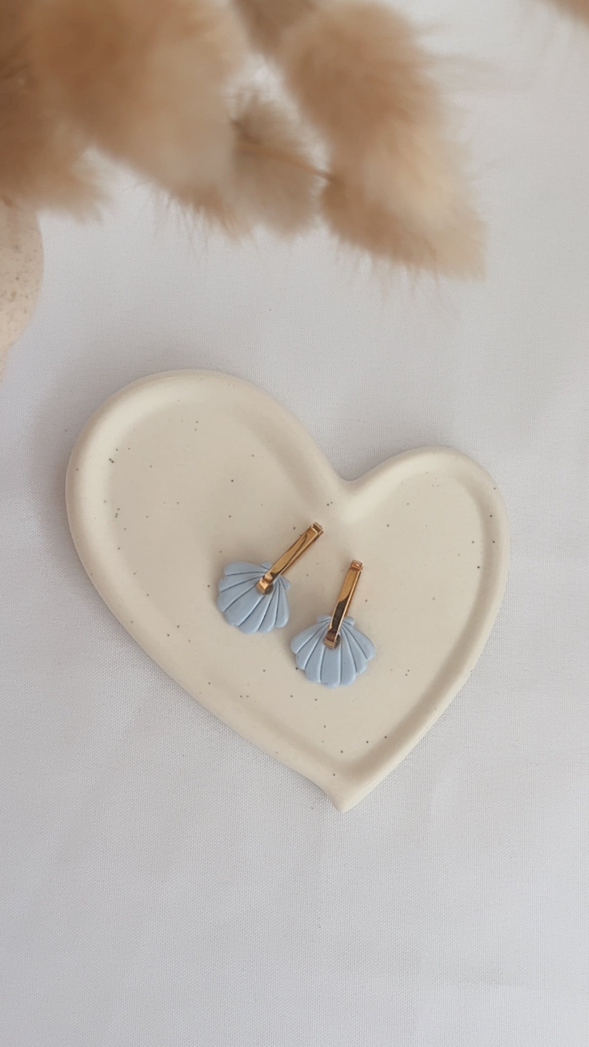 Boucles d'oreilles Raiatea - Coquillage - Bleu clair