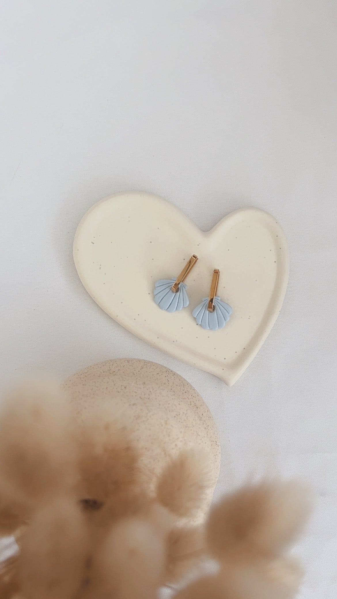 Boucles d'oreilles Raiatea - Coquillage - Bleu clair