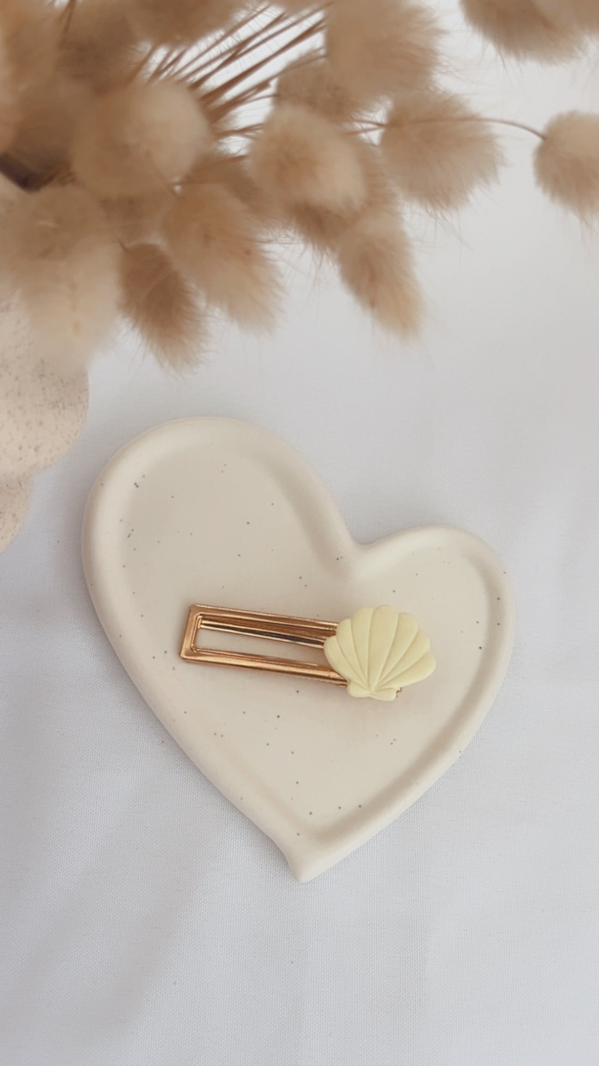 Barrette Coquillage - Jaune