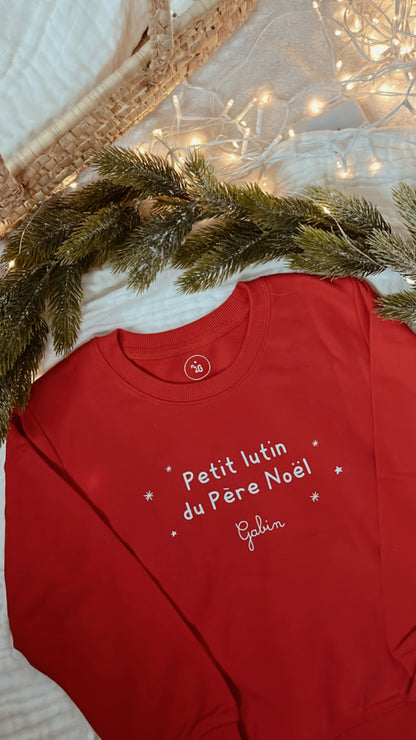 Sweat enfant - Petit lutin du Père Noël