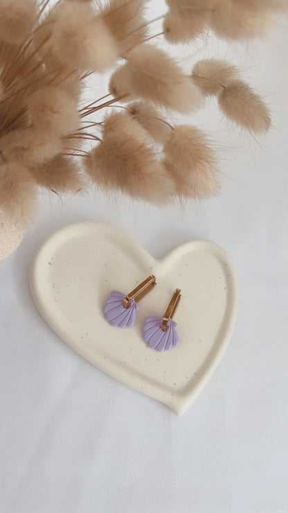 Boucles d'oreilles Raiatea - Coquillage - Lilas