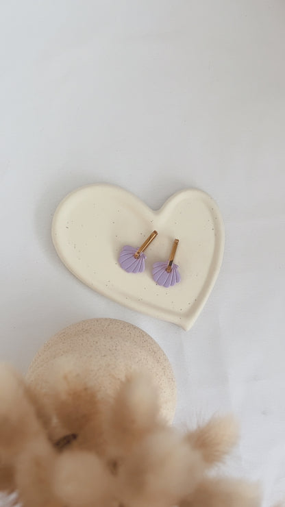 Boucles d'oreilles Raiatea - Coquillage - Lilas