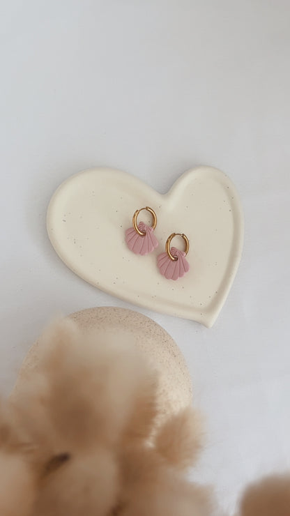 Boucles d'oreilles Raiatea - Coquillage - Rose clair