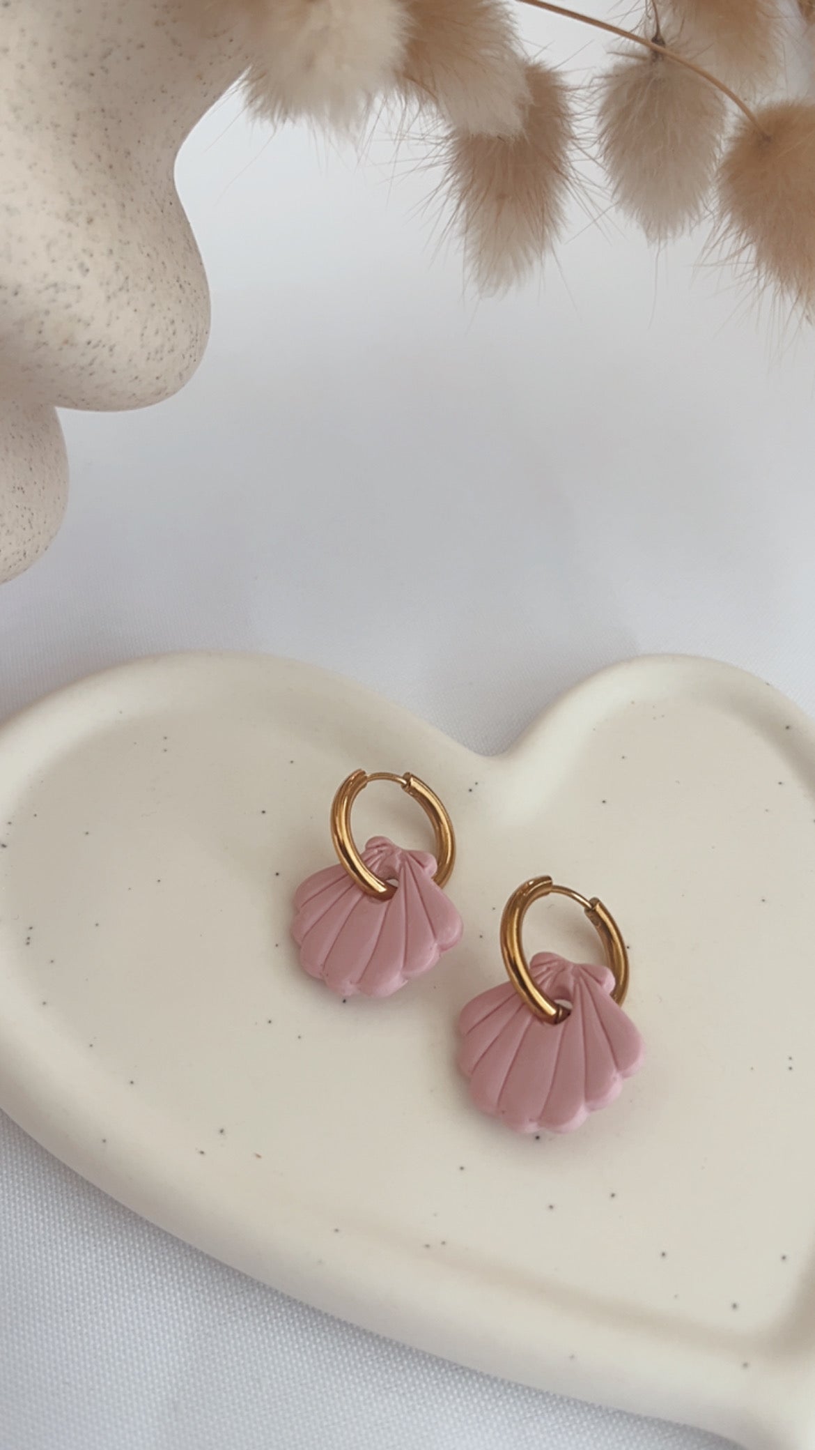 Boucles d'oreilles Raiatea - Coquillage - Rose clair