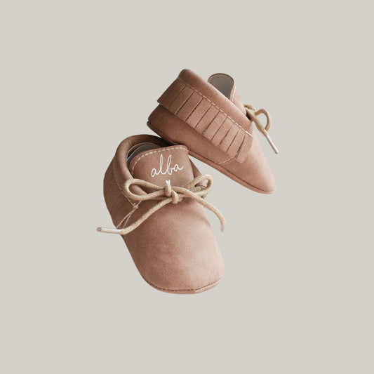 Chaussures en daim bébé - Marron