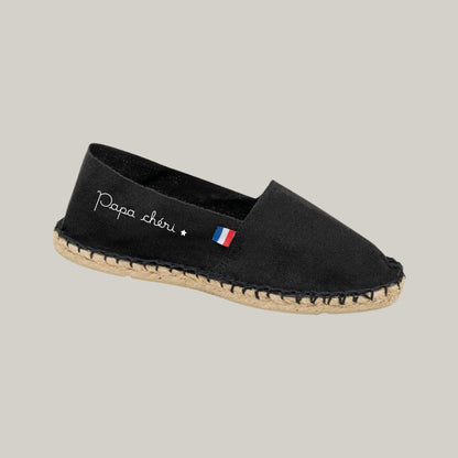 Espadrilles en coton - Noir