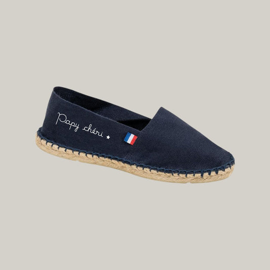 Espadrilles en coton - Bleu marine