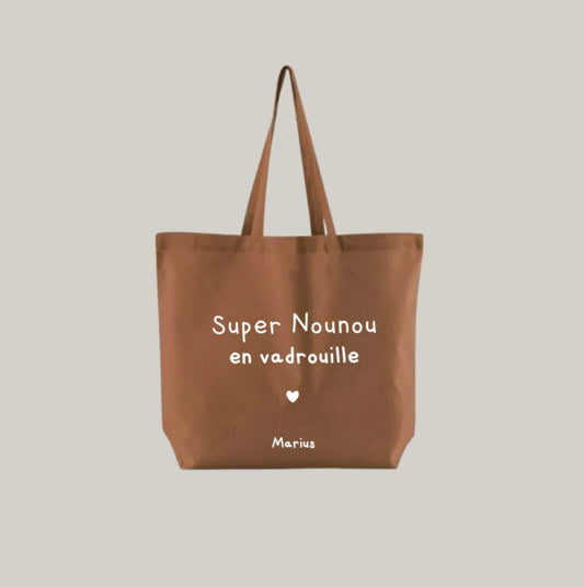 Tote-bag coton Bio - Brique